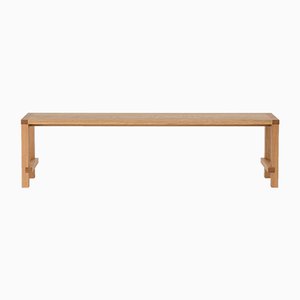 Banco Bench Four grande de roble natural de Another Country