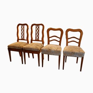 Antique Biedermeier Chairs, Set of 4