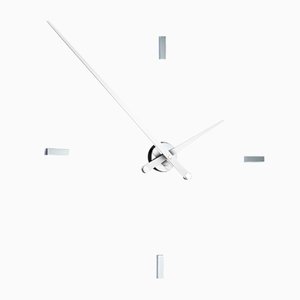 Tacon L 4ts White Clock by Jose Maria Reina for NOMON