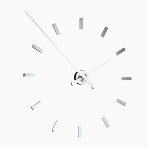 Tacon L 12ts White Clock by Jose Maria Reina for NOMON