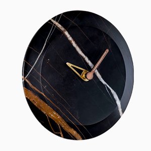 Bari S Sahara Noir Clock by Andrés Martínez for NOMON