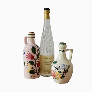 Ceramic Bottles by Elchinger, 1950s, Set of 2