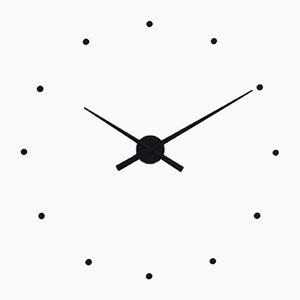 Black OJ Clock by Jose Maria Reina for NOMON