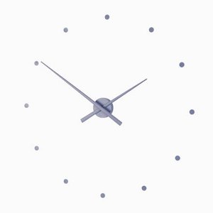 Steel Blue OJ Clock by Jose Maria Reina for NOMON