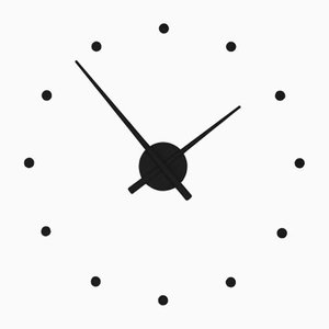 Black OJ Mini Clock by Jose Maria Reina for NOMON