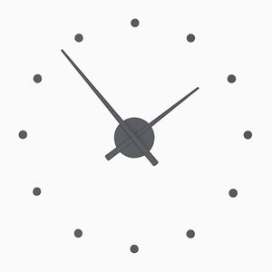 Grey OJ Mini Clock by Jose Maria Reina for NOMON