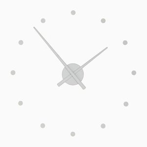 Silver OJ Mini Clock by Jose Maria Reina for NOMON