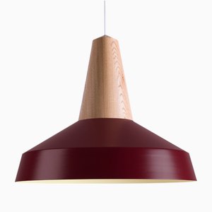 Burgundy Oak Eikon Circus Pendant Lamp from Schneid Studio