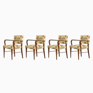 Italian Armchairs, 1930s, Set of 4