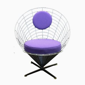 Silla K2 Wire Cone vintage de Verner Panton para Plus Linje