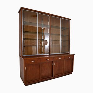 Plywood and Oak Display Cabinet from Ernst Rockhausen Söhne, 1920s