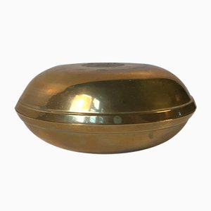 Antique Brass Travel Candlesticks, 1800s, Set of 2