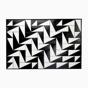 Tejo Black & White Tiles Panel by Mambo Unlimited Ideas