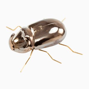 Rhinoceros Beetle Sculpture in Gold by Mambo Unlimited Ideas