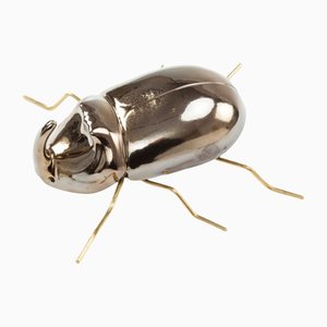 Goldene Rhinoceros Beetle Skulptur von Mambo Unlimited Ideas