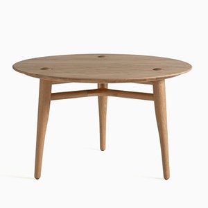 Chilgrove Round 75 Oak Coffee Table by Sjoerd Vroonland for Revised