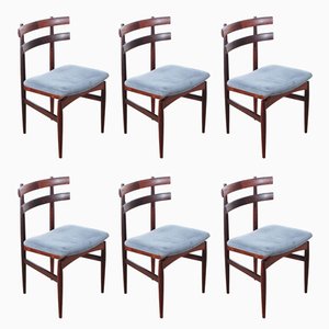 Scandinavian 30 Rosewood Chairs by Poul Hundevad, Set of 6