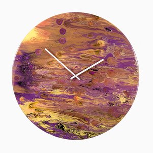 Reloj moderno extragrande de vidrio con luz de Craig Anthony para Reformations, 2019