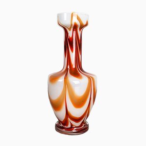 Très Grand Vase Pop Art Vintage en Verre Opalin de Opaline Florence, 1970s