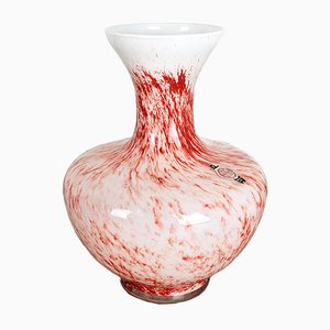 Très Grand Vase Pop Art Vintage en Verre Opalin de Opaline Florence, 1970s
