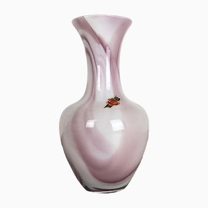 Vase Vintage en Opalin par Carlo Moretti, 1970s