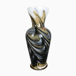 Vintage Multicolored Opaline Glass Vase by Carlo Moretti, 1970s