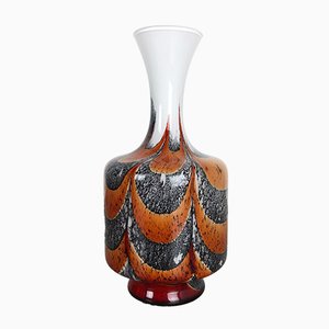 Vaso grande Pop Art vintage in vetro opalino, anni '70