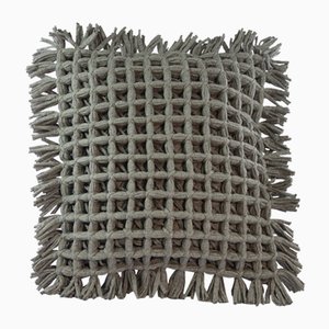 Grey Honeycomb Pillow by R & U Atelier