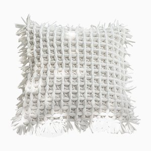Honeycomb White Pillow by R & U Atelier