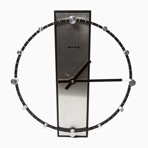Orologio vintage in acciaio e alluminio di Kiple, anni '70