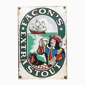 Facon's Extra Stout Tin Sign from Neuhaus, 1950s