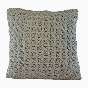 Grey Webbiecomb Pillow by R & U Atelier