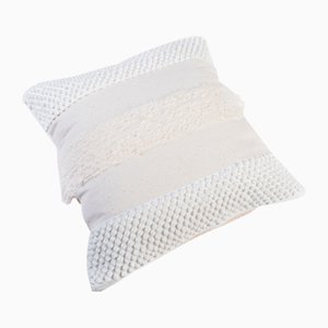 White Furry Mushroom Pillow by R & U Atelier