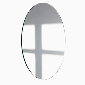 Extra großer runder versilberter Orbis Spiegel ohne Rahmen von Alguacil & Perkoff
