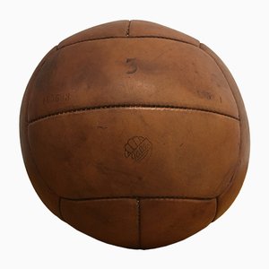 Vintage Leather Medicine Ball, 1930s