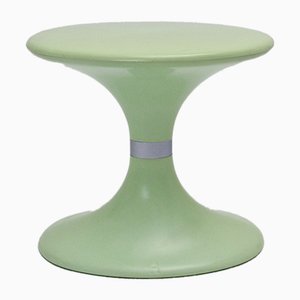 Sgabello Senna vintage in plastica verde menta di Carrara & Matta