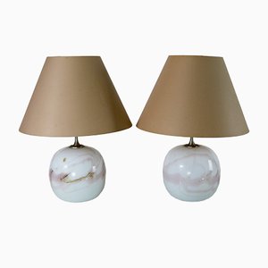 Sakura Table Lamps by Michael Bang for Holmegaard, 1980s, Set of 2