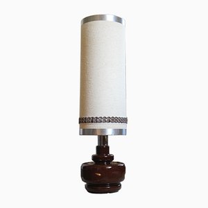 Französische Vintage Stehlampe mit Säule aus Keramik