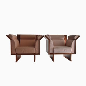 Set of Poltrona Pretenziosa Lounge Chairs by Ugo la Pietra for Busnelli, 1983