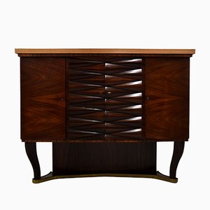 Meuble de Bar Sec en Palissandre par Osvaldo Borsani, 1940s