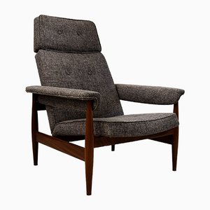 Sedia Mid-Century moderna in teak, anni '60