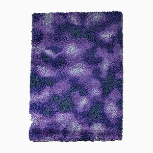Blau-violetter niederländischer Teppich, 1960er
