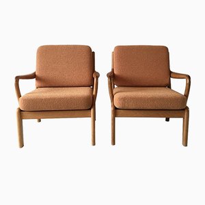 Fauteuils Mid-Century en Teck de L. Olsen & Son, Danemark, Set de 2