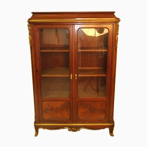 Antique Napoleon III Mahogany Display Cabinet from Krieger