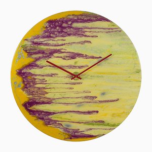 Horloge Extra Large Moderne en Verre avec Lumière par Craig Anthony pour Reformations