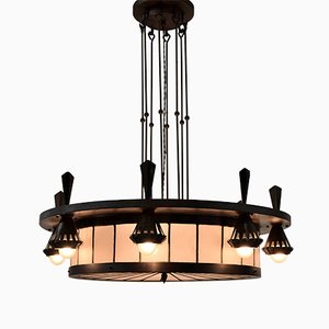 Art Deco Chandelier from Winkelman and Van de Bijl, 1925