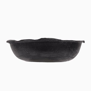 N01001 Stoneware Bowl with Black Silver Glaze by Yellow Nose Studio, 2019