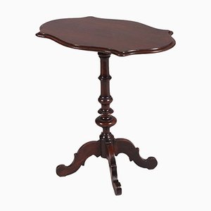 Antique Italian Solid Walnut Tilt-Top Coffee Table, 1750s
