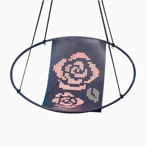 Chaise Balançoire Suspendue Cross Stitch Violette de Studio Stirling