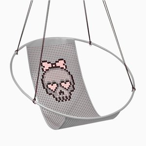 Cross Stitch Embroidery Hanging Swing Chair from Studio Stirling